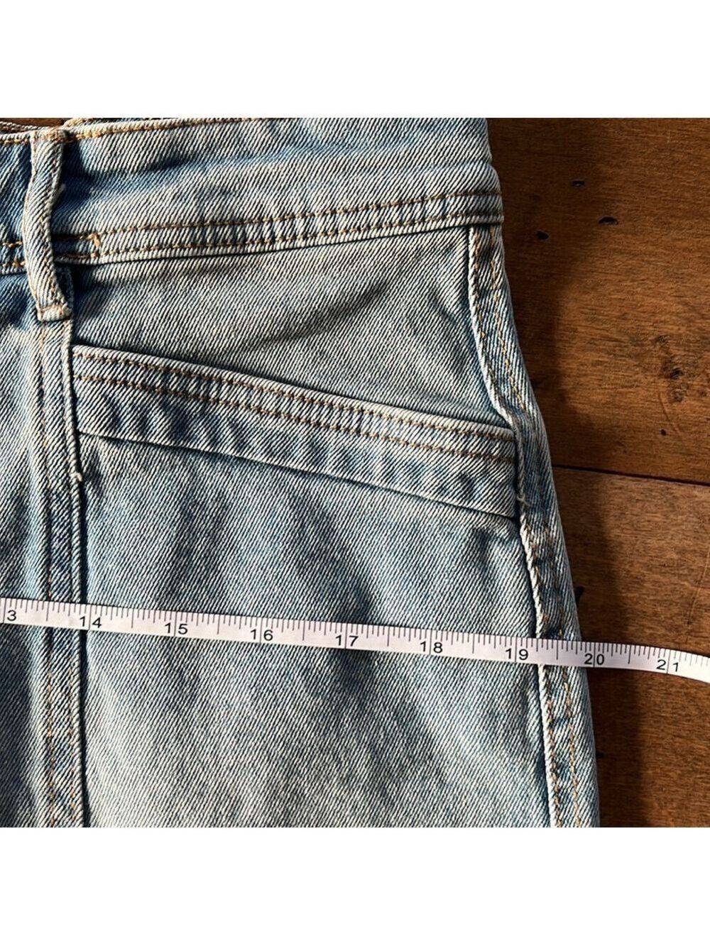 JOE FRESH Light Wash Denim Skirt Size 12 - Picture 7 of 8